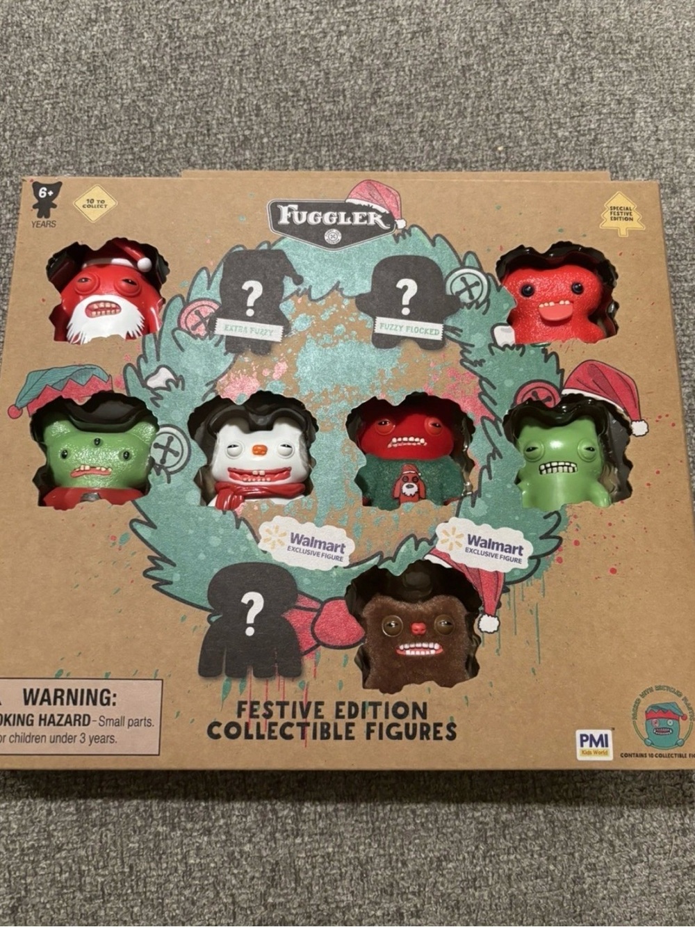 Fuggler Festive Collectible Edition Holiday Figures 10-Pack Walmart Exclusive